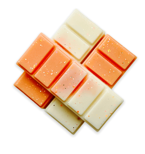 Marshmallow and Peach Wax Melt Snap Bar