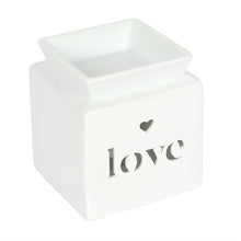 Load image into Gallery viewer, White &quot;Love&quot; Wax Warmer
