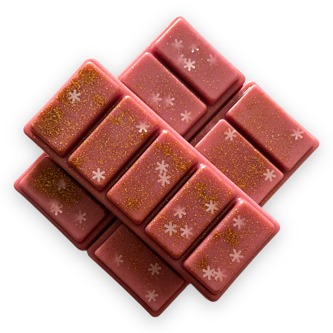 Pink Quartz Snowflake Wax Melt Snap Bar