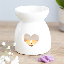 Load image into Gallery viewer, Heart Cut Out Wax Melt Warmer - Sereniscents
